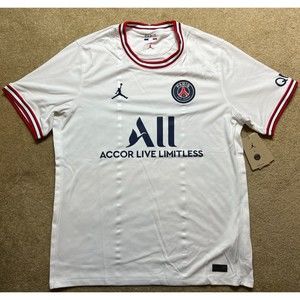 Jordan PSG Paris Saint Germain Away Soccer White Jersey DH7471-101 Men’s Size L